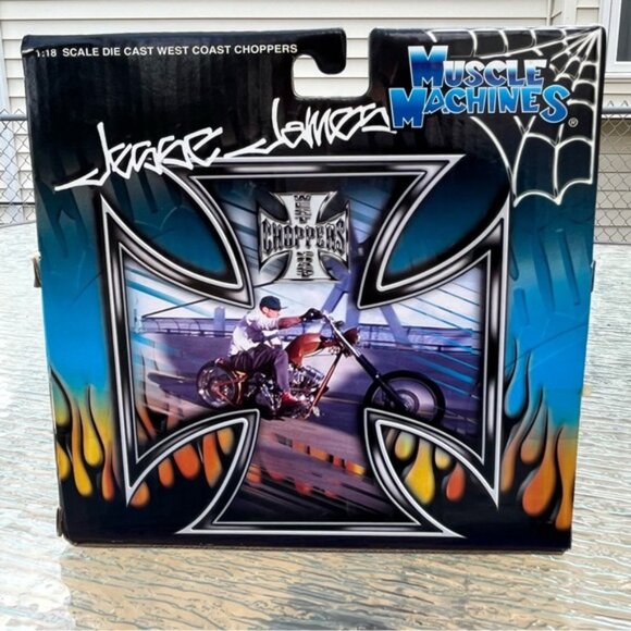 NIB West Coast Choppers Jesse James El Diablo Rigid Red Die Cast 1:18 Scale - Picture 5 of 7